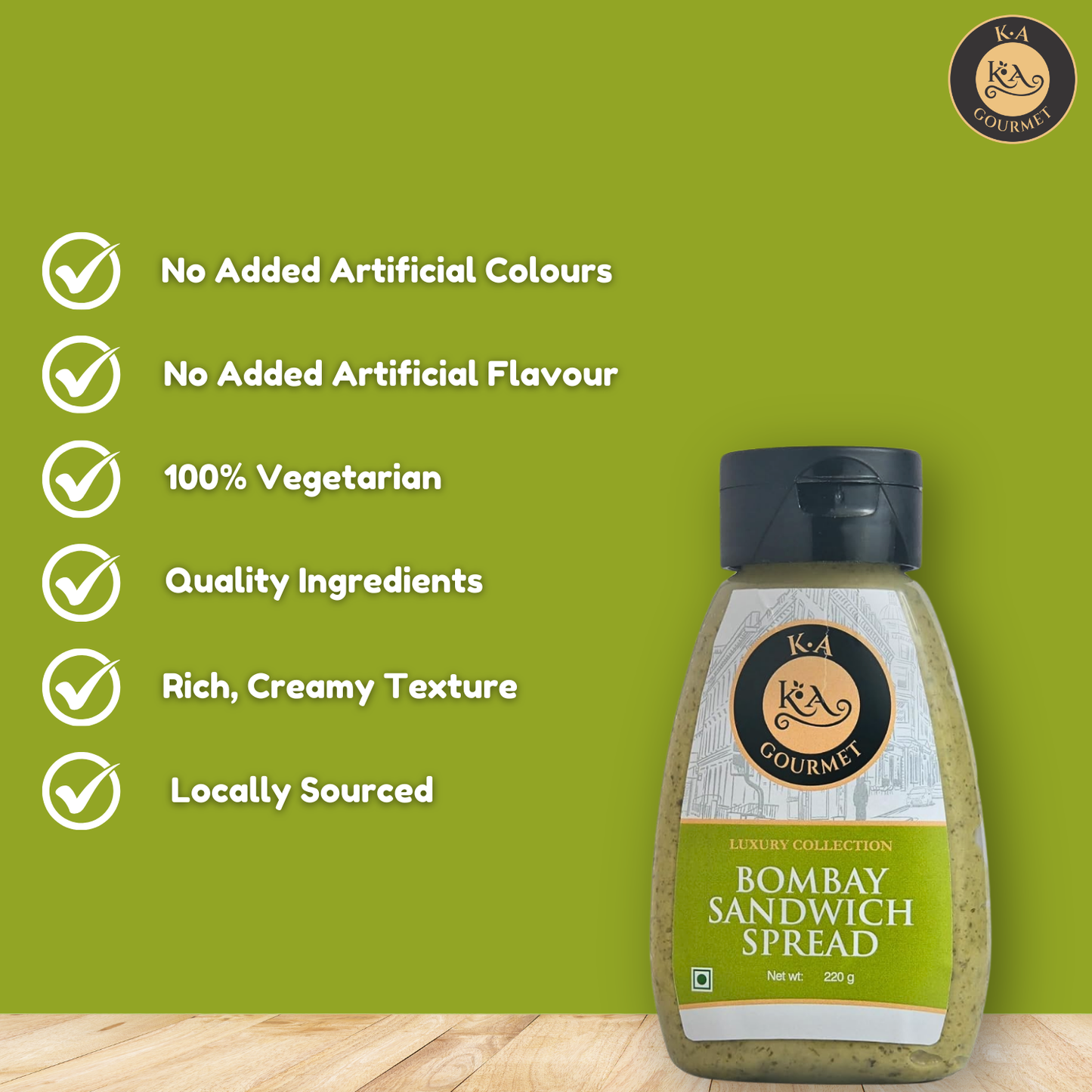 KA Gourmet Bombay Sandwich Spread - 220g
