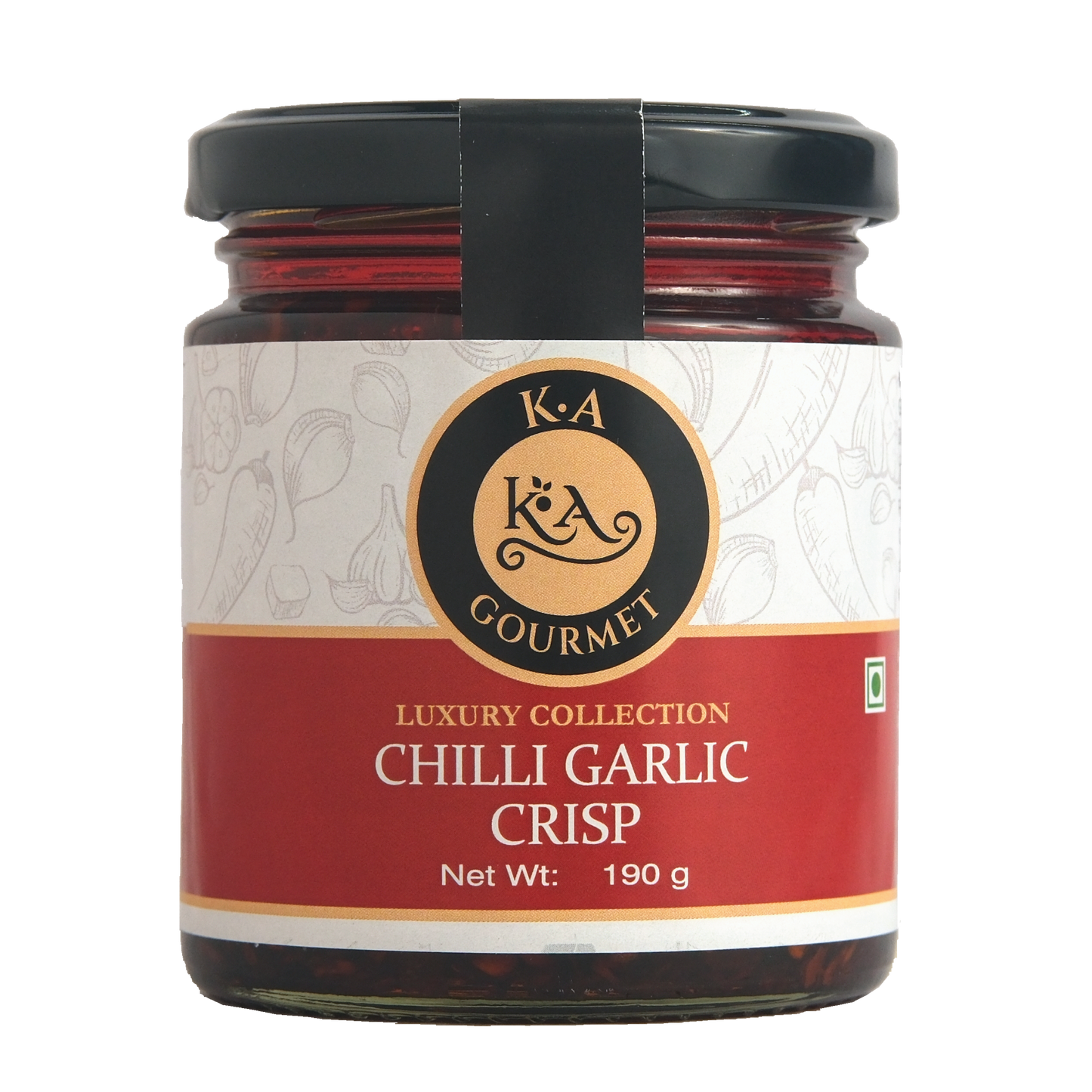 KA Gourmet Chilli Garlic Crisp - 190gm