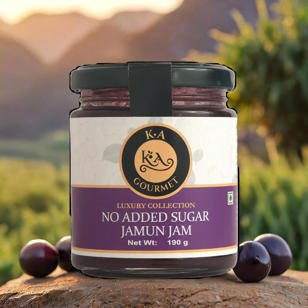 KA GOURMET NO ADDED SUGAR JAMUN JAM- 190gm
