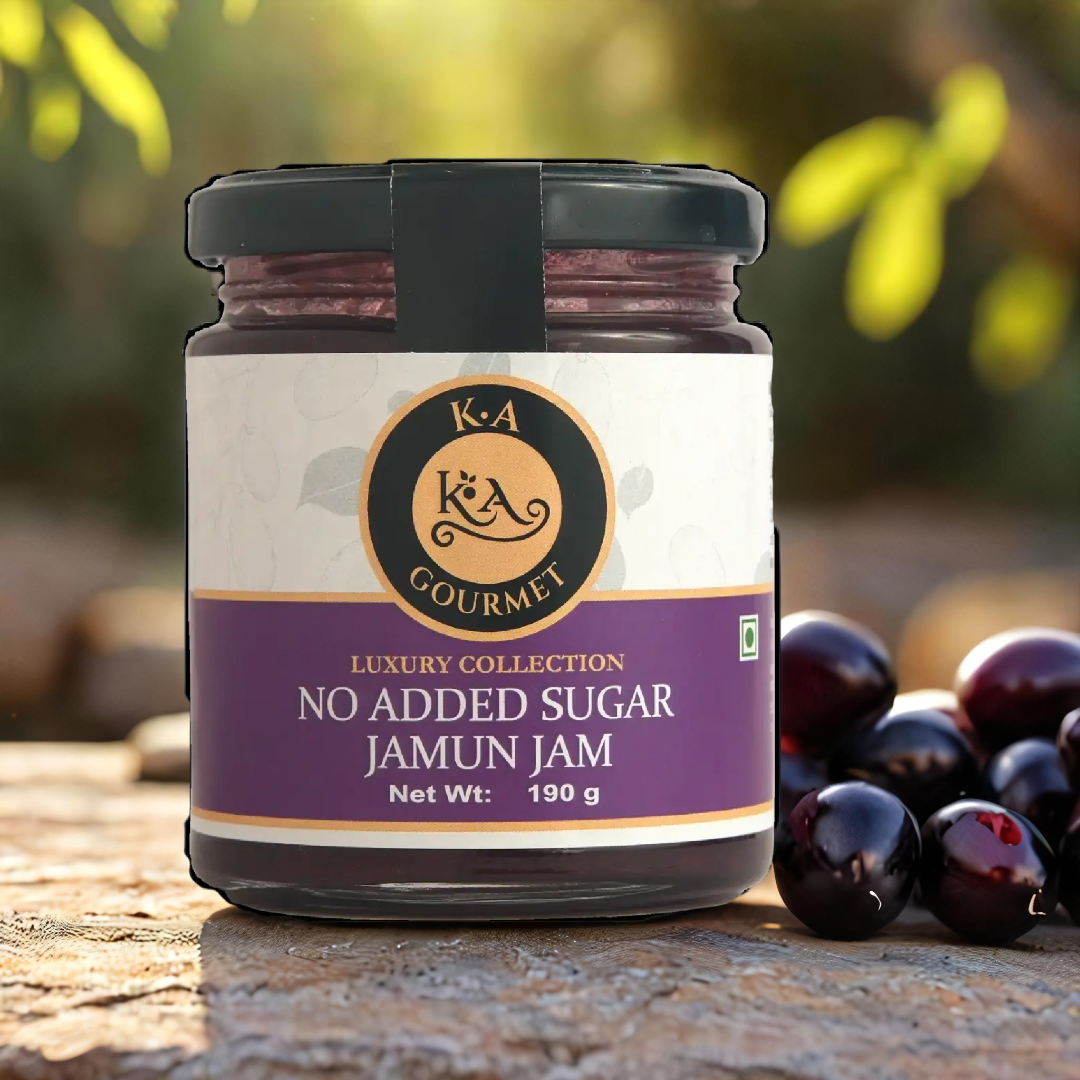 KA GOURMET NO ADDED SUGAR JAMUN JAM- 190gm