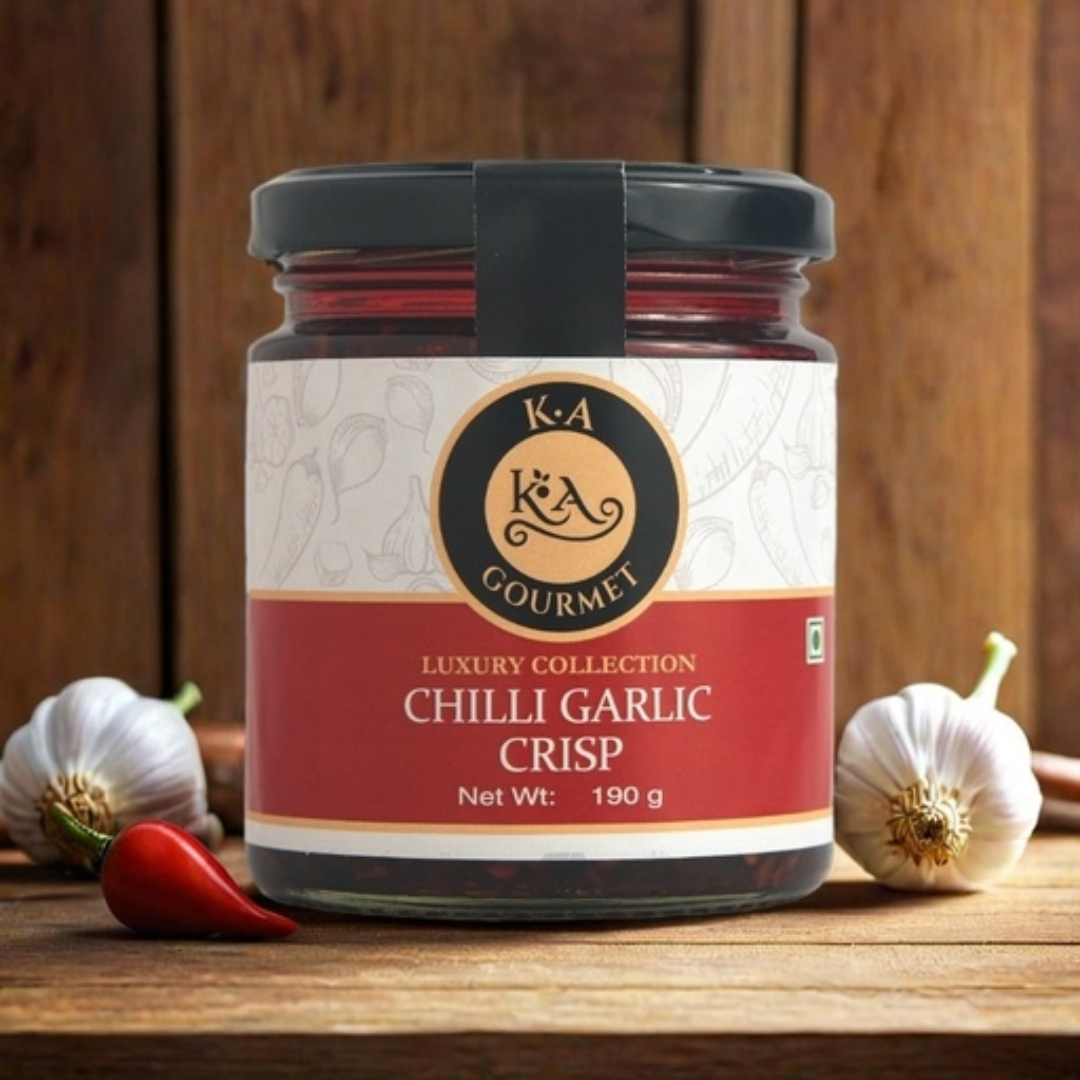 KA Gourmet Chilli Garlic Crisp - 190gm