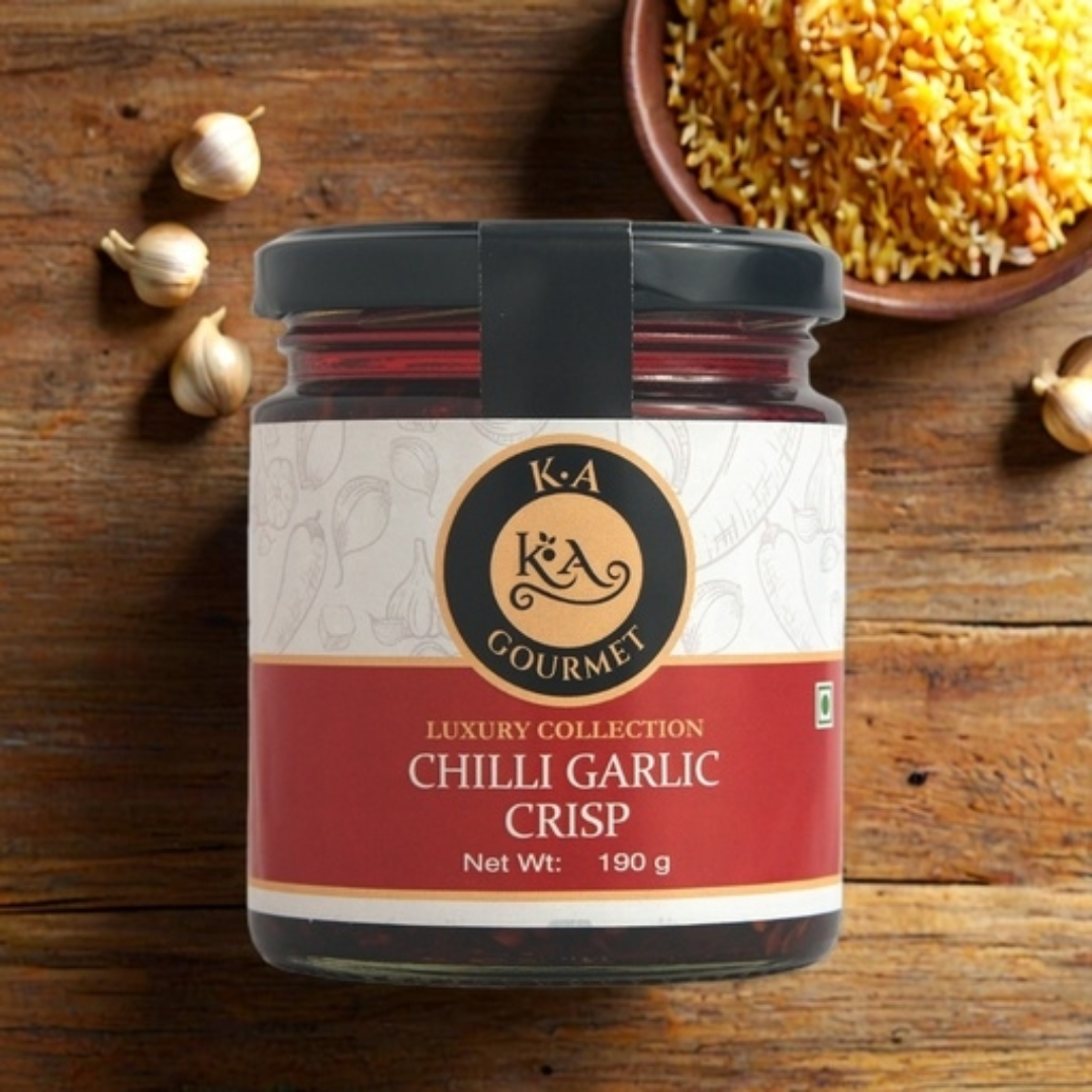 KA Gourmet Chilli Garlic Crisp - 190gm