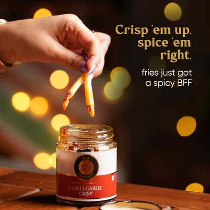 KA Gourmet Chilli Garlic Crisp - 190gm